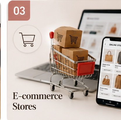 E-commerce shopping display